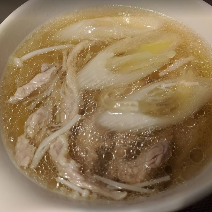 せせりの中華風スープ